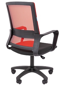 Офисное кресло CHAIRMAN 606 LT, ткань/сетка, красный